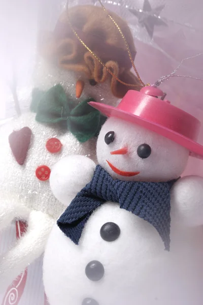 クリスマス装飾雪の男 — ストック写真