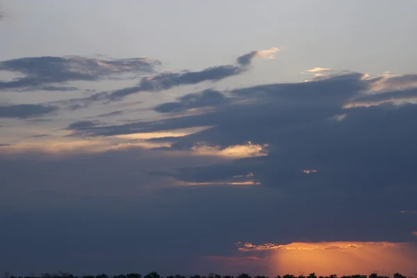 Západ slunce paprsky — Stock fotografie