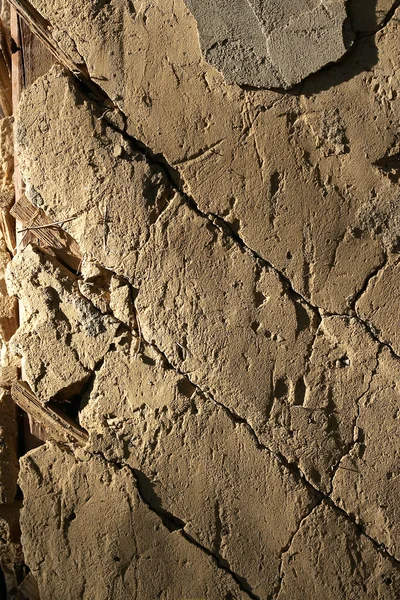 깨진된 석고 벽 — 스톡 사진