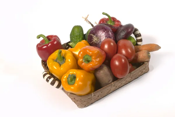 Košík na zelenině — Stock fotografie