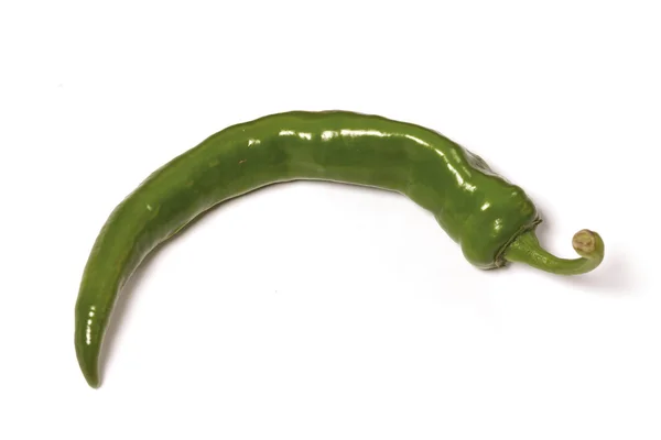 Geïsoleerde groene peper — Stockfoto
