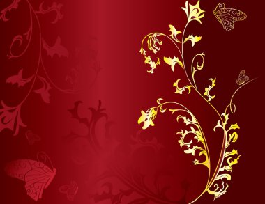 Golden background for design clipart