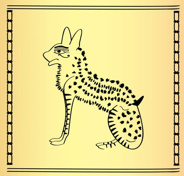 Chat égyptien — Image vectorielle