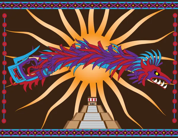 Quetzalcoatl — Stockvector