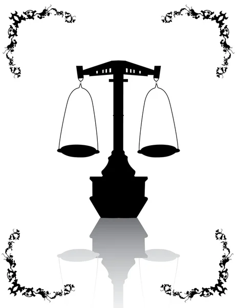 Escalas de justicia — Archivo Imágenes Vectoriales