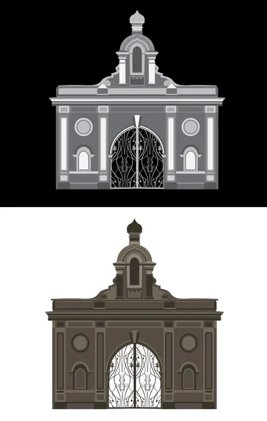 Arc classique avec portes — Image vectorielle