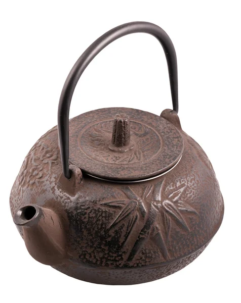 Close up - asiatische Teekanne mit Ausschnitt pa — Stockfoto