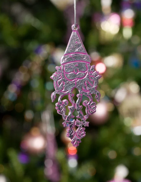 クリスマス グッズ サンタの木と光と — ストック写真