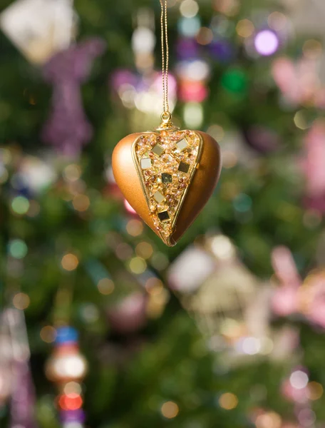 Noel oyuncak - tr ile güzel kalp — Stok fotoğraf