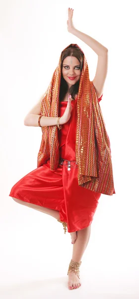 Танцовщица Индии — стоковое фото