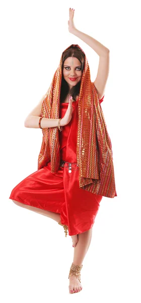 Танцовщица Индии — стоковое фото