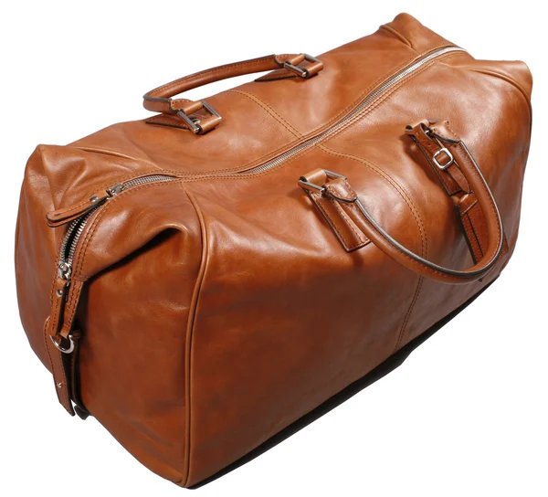 Brown leathe bag — Stock Photo, Image