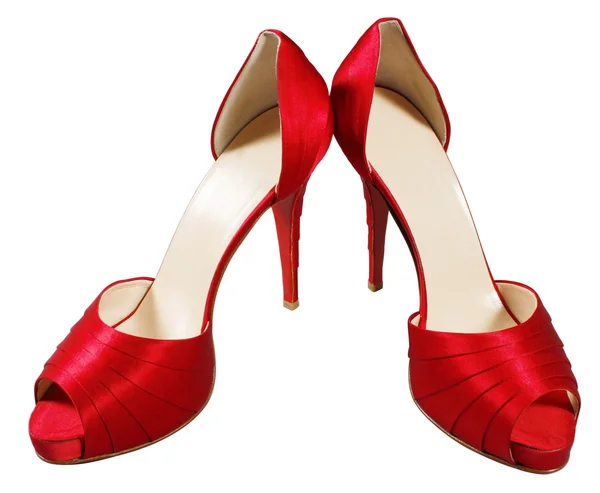女性的红舞鞋 — 图库照片