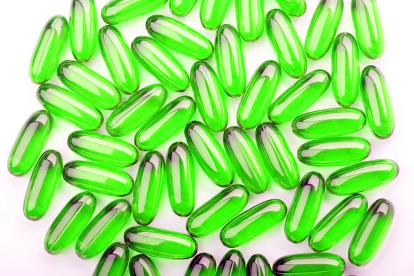 Groene tabletten — Stockfoto