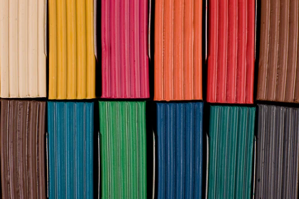 Multi colored plasticine in box — Stock Photo, Image