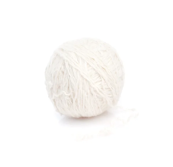 白色羊毛线程白い羊毛スレッド — ストック写真