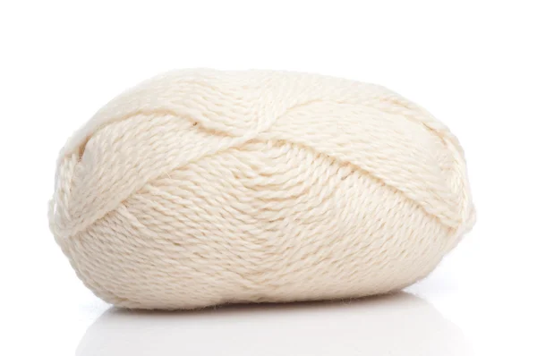 White wool threads — Stock Photo, Image