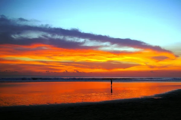 stock image Beautiful sky on the beach