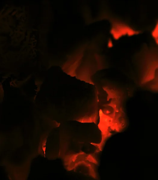 Vuur hout branden — Stockfoto