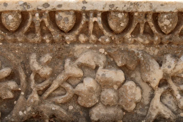 Motif sur le mur dans l'ancien Ephèse — Photo
