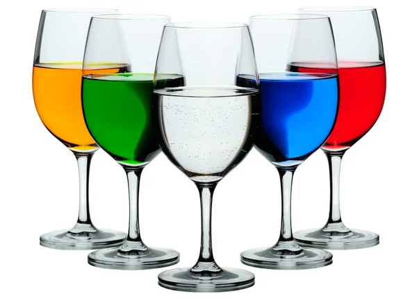 5 つのワイングラス — ストック写真
