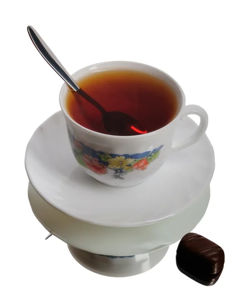 Una tazza di tè nero — Foto Stock