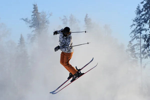 滑雪者 — 图库照片