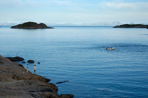 Риболовля на островах прибуття Стокова Картинка