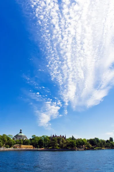 stock image Cityskape on cloudy sky