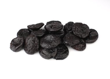 Prunes on a white background. clipart