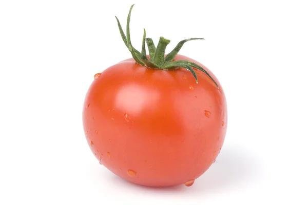 Stock image Tomato on a white background.