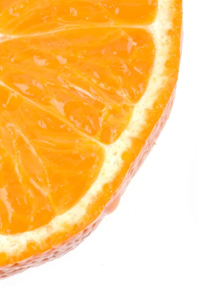 Beyaz bir arka planda turuncu segment — Stok fotoğraf