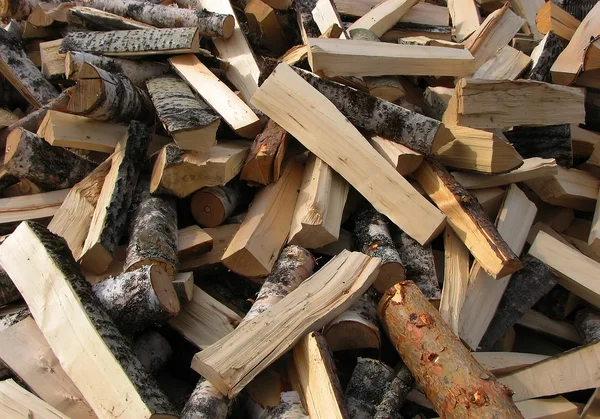 stock image Heap of logs