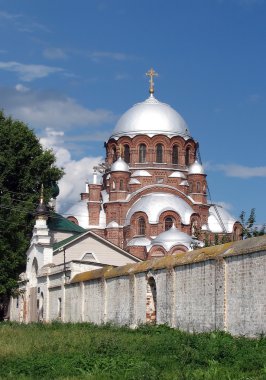 Cathedral in Monastery of Sviyazhsk clipart