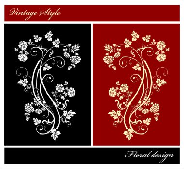 Floral elements clipart