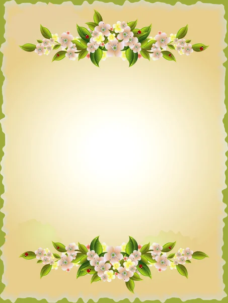 Sztuka ipaper z kwiatami — Wektor stockowy