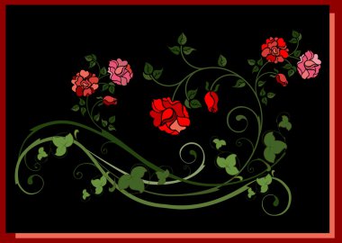 Floral element clipart