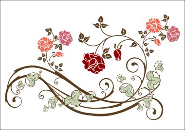 Floral element clipart