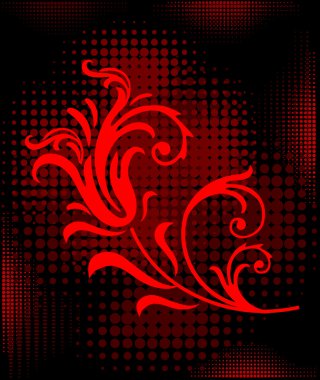 çiçek öğe noktalı resim arka plan üzerinde