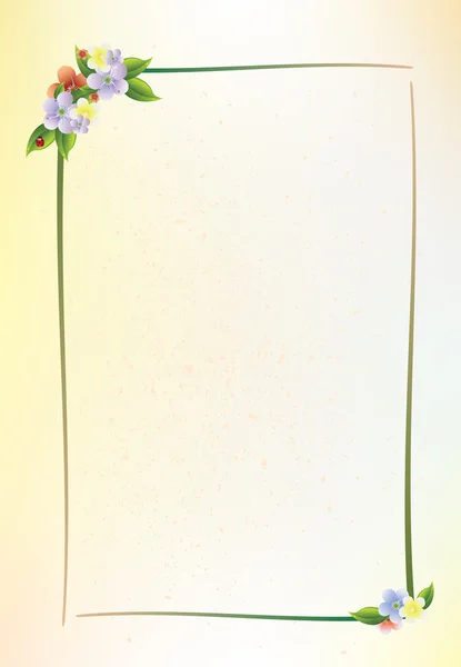 花卉帧 — 图库矢量图片