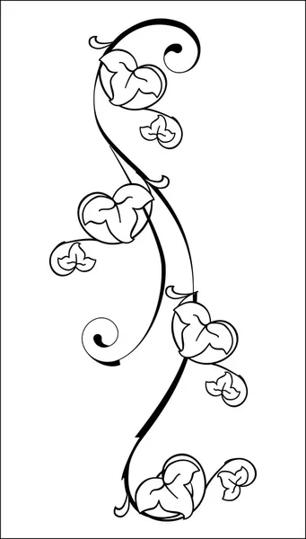 Elemento floral — Archivo Imágenes Vectoriales