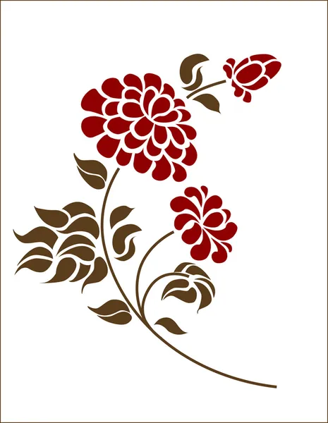Élément floral — Image vectorielle