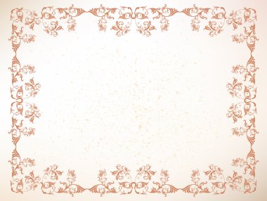 Floral frame clipart