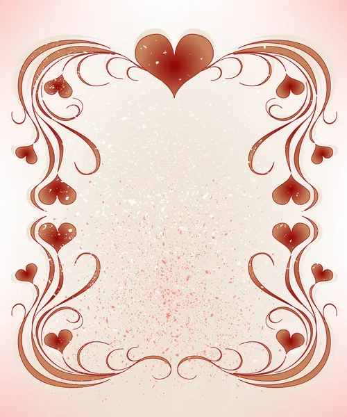 Cadre pour la Saint Valentin — Image vectorielle