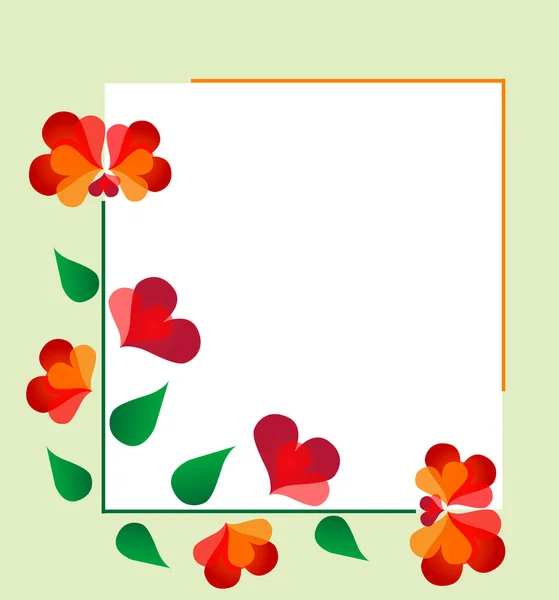 Designación floral — Vector de stock