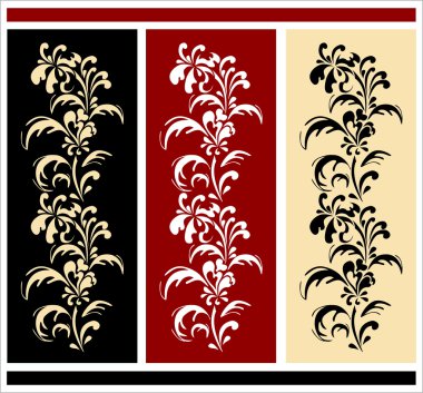 Floral borders clipart