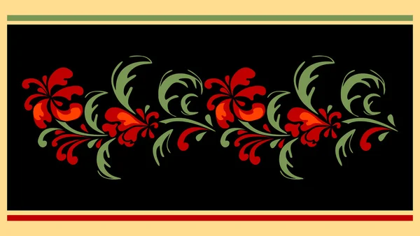 Designe floral pour tapis — Image vectorielle