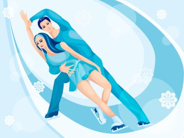 Figure skating clipart