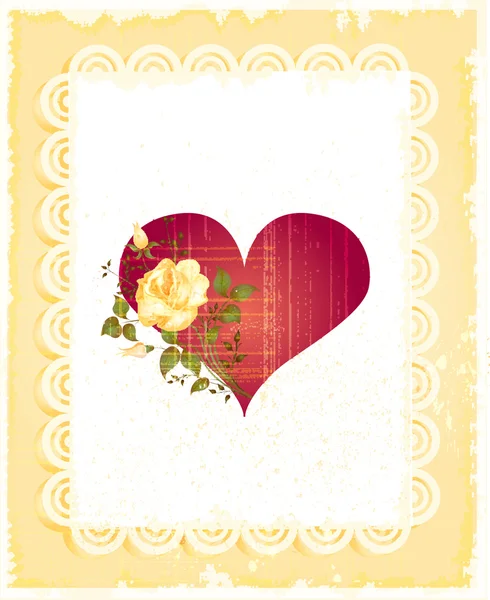 Vintage greeting card — Stock Vector