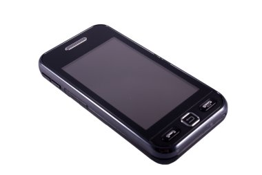 modern cep telefonu beyaza izole edildi